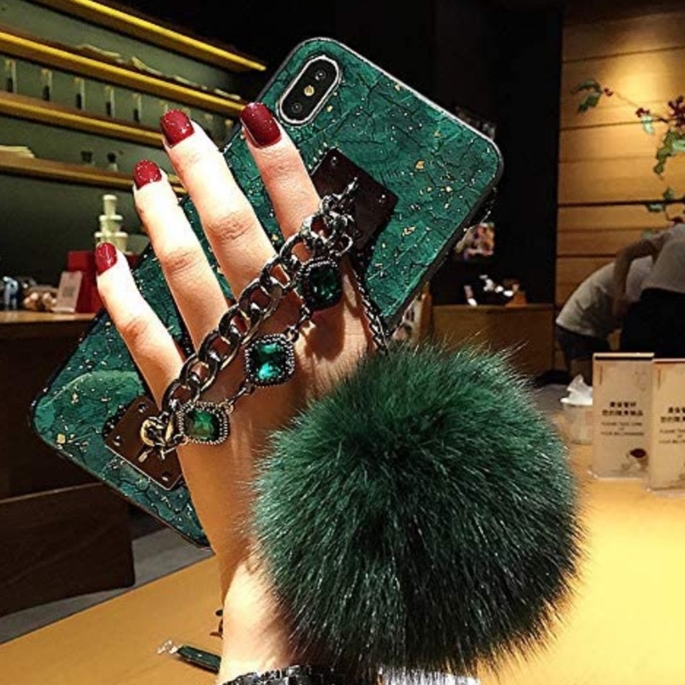 Emerald green phone case